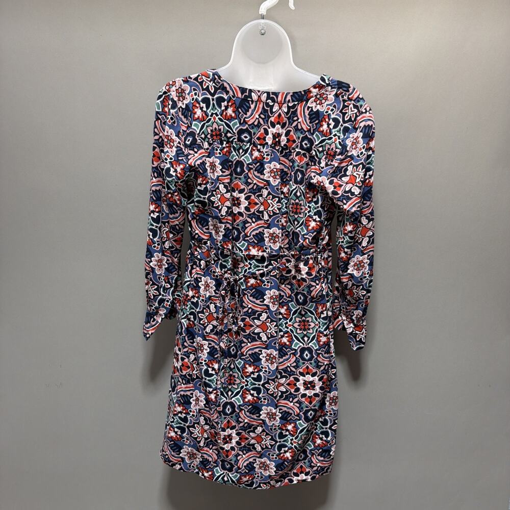 Ann Taylor LOFT Long Sleeve Stained Glass Shirtdress Shirt Dress Size Medium - Picture 4 of 8